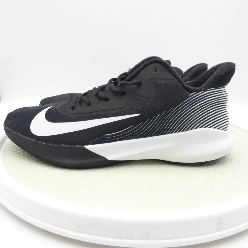 Nike Precision 4 CK1069-001 Mens US 14 Basketball Shoes Black White Sneakers